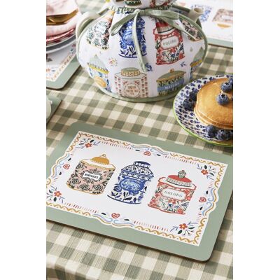 Ulster Weavers 'Tea Tins' Food & Drink Printed MDF Placemat (4 Pack) Multicolor Ulster Weavers 'Tea Tins' Food & Drink Printed MDF Placemat (4 Pack) Multicolor