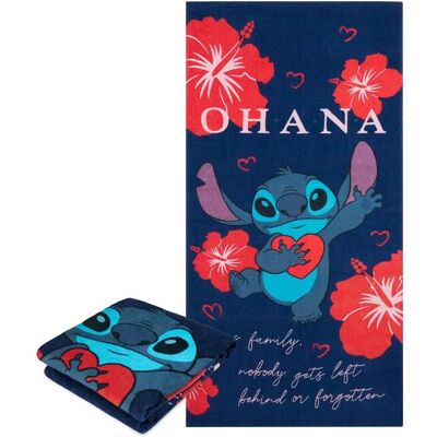 Disney Stitch Blue Beach Towel Blue Disney Stitch Blue Beach Towel Blue