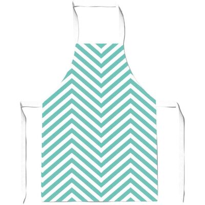 Warren Reed - Designer Geometric Chevron Pattern Junior Apron in Green Green Warren Reed - Designer Geometric Chevron Pattern Junior Apron in Green Green