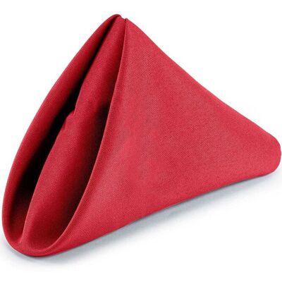 Neel Blue 20 Inch Polyester Table Napkins, Reusable, Wrinkle-Resistant - 50x50cm in Red Size: 50x50 cm Red 50x50 cm Neel Blue 20 Inch Polyester Table Napkins, Reusable, Wrinkle-Resistant - 50x50cm in Red Size: 50x50 cm Red 50x50 cm