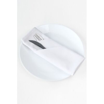 Neel Blue 220GSM Christmas Dinner Napkin, 100% Polyester, Stain-Resistant - 50x50cm in White Size: 50x50 cm White 50x50 cm Neel Blue 220GSM Christmas Dinner Napkin, 100% Polyester, Stain-Resistant - 50x50cm in White Size: 50x50 cm White 50x50 cm