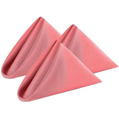 Neel Blue 20 Inch Polyester Table Napkins, Reusable, Wrinkle-Resistant Cloth Napkins, 10pcs in Rose Gold Rose Gold Neel Blue 20 Inch Polyester Table Napkins, Reusable, Wrinkle-Resistant Cloth Napkins, 10pcs in Rose Gold Rose Gold