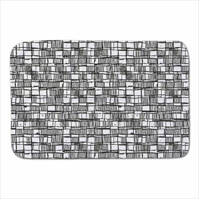 Warren Reed - Designer Irregular Sketched Block Textured Sherpa Blanket in Grey Size: Large Grey Large Warren Reed - Designer Irregular Sketched Block Textured Sherpa Blanket in Grey Size: Large Grey Large