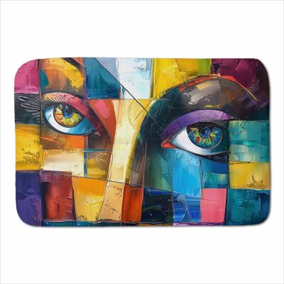 Warren Reed - Designer Fragmented Vision: Eyes Of The Soul Sherpa Blanket Size: Large Multicolor Large Warren Reed - Designer Fragmented Vision: Eyes Of The Soul Sherpa Blanket Size: Large Multicolor Large