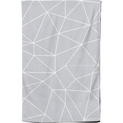 Warren Reed - Designer Geometric Triangle Pattern Tea Towel in Grey Grey Warren Reed - Designer Geometric Triangle Pattern Tea Towel in Grey Grey