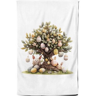 Warren Reed - Designer Easter Egg Tree Design Tea Towel Multicolor Warren Reed - Designer Easter Egg Tree Design Tea Towel Multicolor