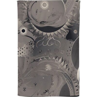 Warren Reed - Designer Abstract Moon Shapes Tea Towel in Grey Grey Warren Reed - Designer Abstract Moon Shapes Tea Towel in Grey Grey
