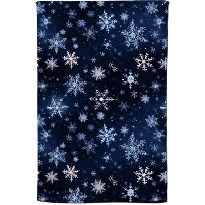 Warren Reed - Designer Dreamy & Magical Snowflake Tea Towel in Blue Blue Warren Reed - Designer Dreamy & Magical Snowflake Tea Towel in Blue Blue