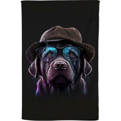 Warren Reed - Designer Labrador Retriever Dog Splashart Tea Towel Multicolor Warren Reed - Designer Labrador Retriever Dog Splashart Tea Towel Multicolor