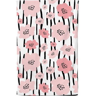 Warren Reed - Designer Pastel Pink Flowers Tea Towel Pink Warren Reed - Designer Pastel Pink Flowers Tea Towel Pink