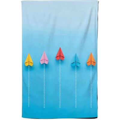 Warren Reed - Designer Paper Aeroplanes Tea Towel Multicolor Warren Reed - Designer Paper Aeroplanes Tea Towel Multicolor