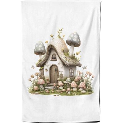 Warren Reed - Designer Sweet Easter Cottage Tea Towel Multicolor Warren Reed - Designer Sweet Easter Cottage Tea Towel Multicolor