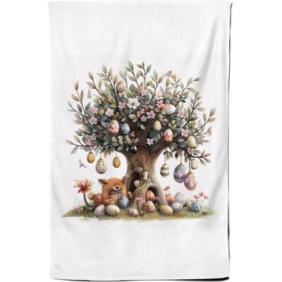 Warren Reed - Designer Easter Egg Tree Tea Towel Multicolor Warren Reed - Designer Easter Egg Tree Tea Towel Multicolor