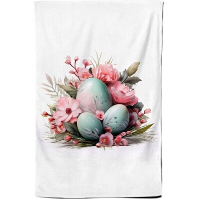 Warren Reed - Designer Easter Egg Arrangement Tea Towel Multicolor Warren Reed - Designer Easter Egg Arrangement Tea Towel Multicolor