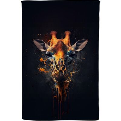 Warren Reed - Designer Golden Giraffe Face Splashart Tea Towel in Yellow Yellow Warren Reed - Designer Golden Giraffe Face Splashart Tea Towel in Yellow Yellow