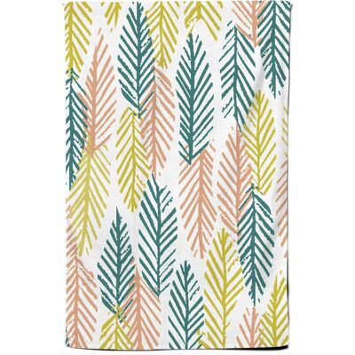 Warren Reed - Designer Scandinavian Style Foliage Tea Towel in Green Green Warren Reed - Designer Scandinavian Style Foliage Tea Towel in Green Green