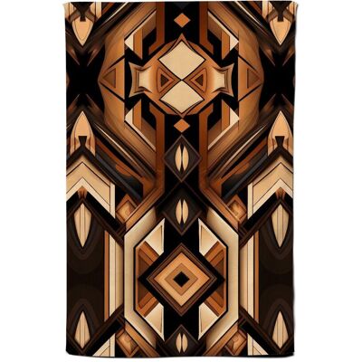 Warren Reed - Designer Black & Brown Intricate Pattern Tea Towel Brown Warren Reed - Designer Black & Brown Intricate Pattern Tea Towel Brown
