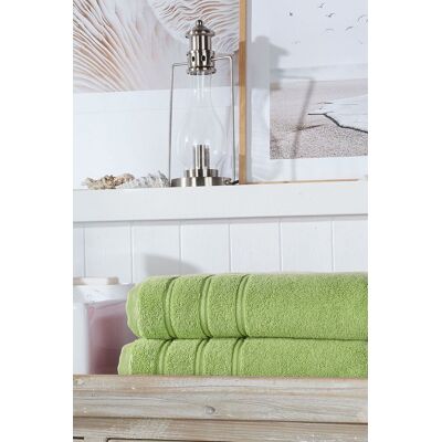 CHRISTY 'Antalya' Turkish Cotton Premium Loose Towels in Green Green CHRISTY 'Antalya' Turkish Cotton Premium Loose Towels in Green Green