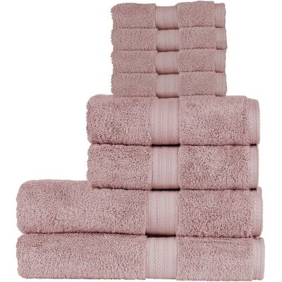 CHRISTY 'Renaissance' Luxury 675GSM Egyptian Cotton 8 Piece Towel Bale in Pale Pink Pale Pink CHRISTY 'Renaissance' Luxury 675GSM Egyptian Cotton 8 Piece Towel Bale in Pale Pink Pale Pink