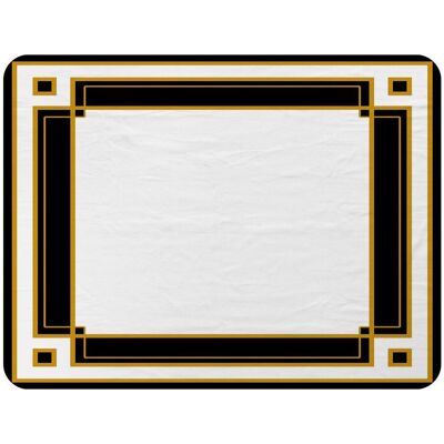 Benjamin Tate Design Art Deco Black & Gold Blanket in Natural Size: 120 cm x 150 cm Natural 120 cm x 150 cm Benjamin Tate Design Art Deco Black & Gold Blanket in Natural Size: 120 cm x 150 cm Natural 120 cm x 150 cm