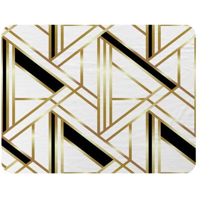 Benjamin Tate Design Golden Art Deco Blanket in Natural Size: 120 cm x 150 cm Natural 120 cm x 150 cm Benjamin Tate Design Golden Art Deco Blanket in Natural Size: 120 cm x 150 cm Natural 120 cm x 150 cm
