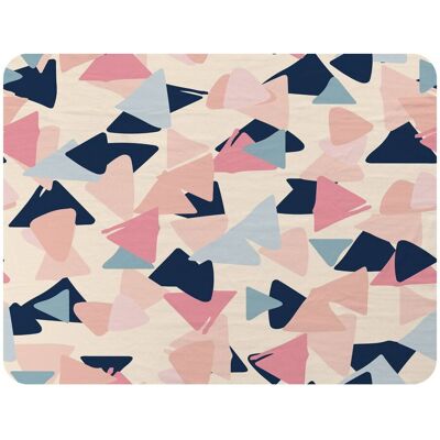 Benjamin Tate Design Pastel Coloured Triangles Blanket in Natural Size: 120 cm x 150 cm Natural 120 cm x 150 cm Benjamin Tate Design Pastel Coloured Triangles Blanket in Natural Size: 120 cm x 150 cm Natural 120 cm x 150 cm