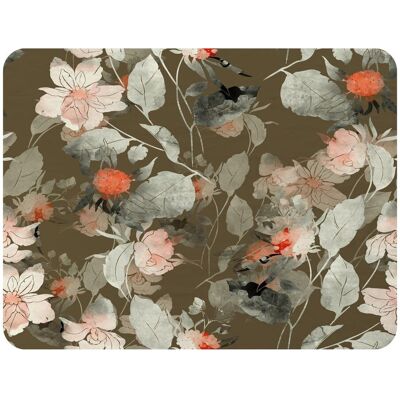 Benjamin Tate Design Imprint Fantastic Paint Bouquet Blanket in Natural Size: 120 cm x 150 cm Natural 120 cm x 150 cm Benjamin Tate Design Imprint Fantastic Paint Bouquet Blanket in Natural Size: 120 cm x 150 cm Natural 120 cm x 150 cm
