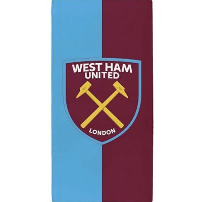 West Ham United FC Crest Beach Towel in Maroon Maroon West Ham United FC Crest Beach Towel in Maroon Maroon