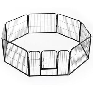 PawHut Dog Playpen Puppy Pen Rabbit Run Pet Fence Indoor Outdoor 80 x 60Hcm