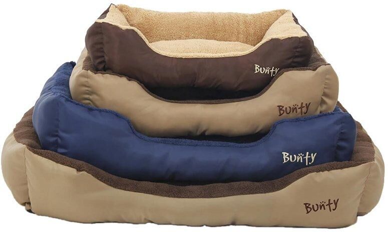 Bunty Deluxe Soft Washable Dog Pet Warm Basket Bed Cushion with Fleece Lining