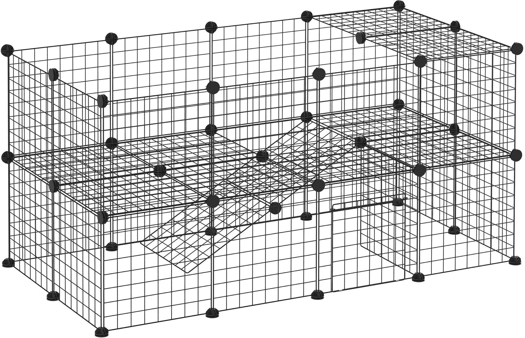 PawHut PawHu DIY Pet Playpen 36 Panel for Rabbit Chinchilla Hedgehog