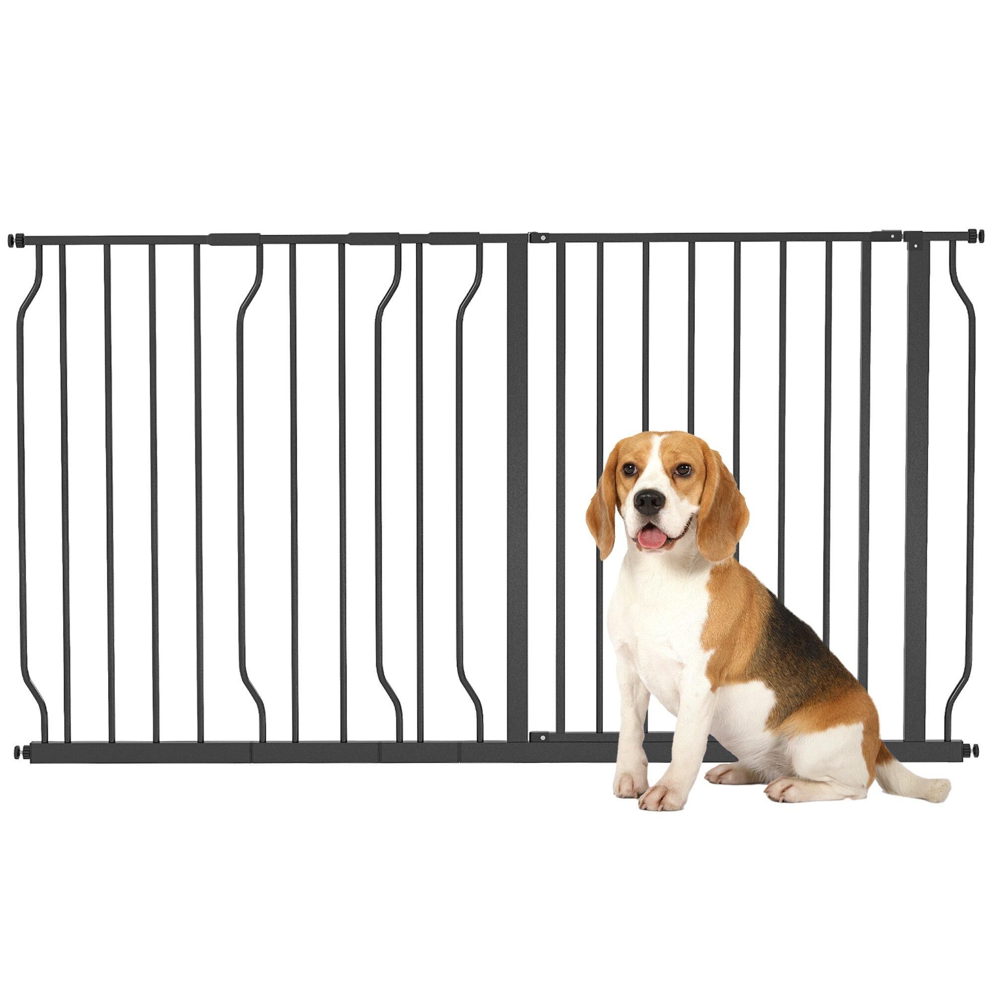 PawHut Pet Safety Gate Dog Barrier with Door Pressure Fit for Doorways