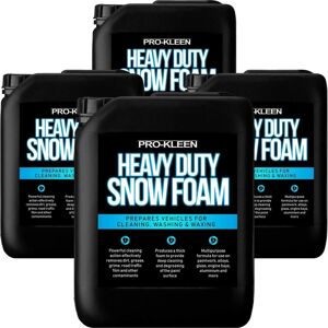 ProKleen Heavy Duty Snow Foam Car & Large Vehicle Shampoo Super Thick 4 x 5L in White White ProKleen Heavy Duty Snow Foam Car & Large Vehicle Shampoo Super Thick 4 x 5L in White White