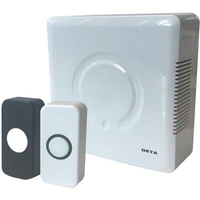 Deta Vimark Wired Door Bell Chime & Push Kit (UK Plug) Multicolor Deta Vimark Wired Door Bell Chime & Push Kit (UK Plug) Multicolor