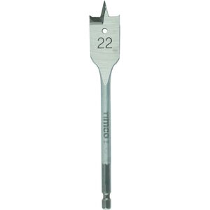Timco Flat Wood Bit (Size 22.0 x 152 - 1 Each) in Silver Silver Timco Flat Wood Bit (Size 22.0 x 152 - 1 Each) in Silver Silver