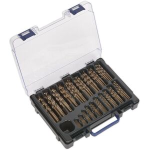 Loops 170 Piece Fully Ground HSS Cobalt Drill Bit Set- 1mm to 10mm - Split Point Tips Multicolor Loops 170 Piece Fully Ground HSS Cobalt Drill Bit Set- 1mm to 10mm - Split Point Tips Multicolor