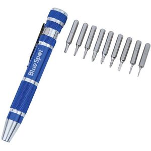 Bluespot Tools 9-in-1 Screwdriver Bit Set Multicolor Bluespot Tools 9-in-1 Screwdriver Bit Set Multicolor
