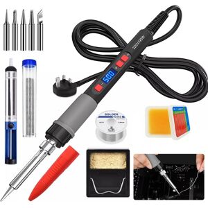 SPETLEK 90W Soldering Iron Kit Electronics Welding Irons in Black Black SPETLEK 90W Soldering Iron Kit Electronics Welding Irons in Black Black