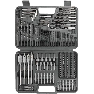 Unknown - 150-Piece Drill Bit Set - HSS Masonry Wood Pozi Bits - Drill Bit Set Unknown - 150-Piece Drill Bit Set - HSS Masonry Wood Pozi Bits - Drill Bit Set