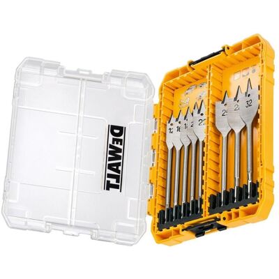 Dewalt Dt70750 Flat Drill Bit Set, 8 Piece Multicolor Dewalt Dt70750 Flat Drill Bit Set, 8 Piece Multicolor