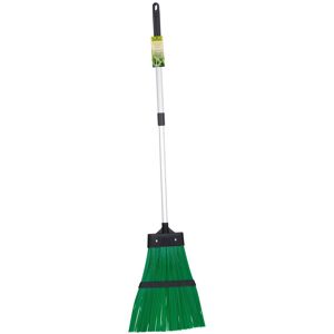 JVL Outdoor Garden Hard Bristled Broom Brush Rake with Extendable Handle in Green Size: Medium Green M JVL Outdoor Garden Hard Bristled Broom Brush Rake with Extendable Handle in Green Size: Medium Green M