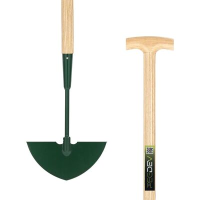 Pegdev 8" Carbon Steel Half Moon Lawn Edging Tool with 36" Ash Handle in Light Oak Light Oak Pegdev 8" Carbon Steel Half Moon Lawn Edging Tool with 36" Ash Handle in Light Oak Light Oak