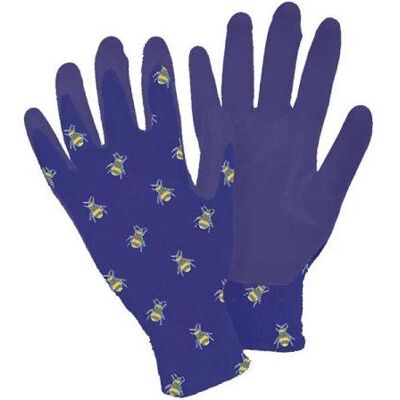 Smart Garden Products Women's Briers Seed & Weed Gardening Gloves Bee - Size M in Blue Size: Medium Blue M Smart Garden Products Women's Briers Seed & Weed Gardening Gloves Bee - Size M in Blue Size: Medium Blue M