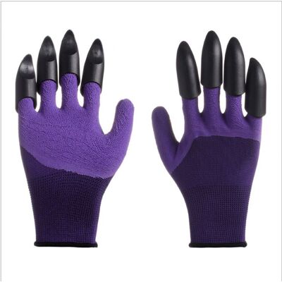 Leaper Garden planting digging Protective Gloves in Purple Purple Leaper Garden planting digging Protective Gloves in Purple Purple