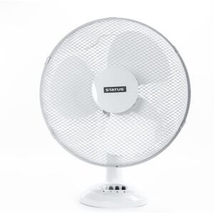 Status Cooling Fan, White, 16" S16DESKFAN1PKB in White White Status Cooling Fan, White, 16" S16DESKFAN1PKB in White White