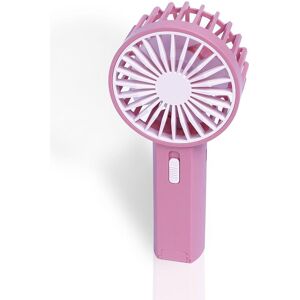 mysmartbuy Mini USB Rechargeable Handheld Fan with 2 Speeds & Strap - Compact & Portable Pocket Bag Sized Personal Cooling Fan in Pink Pink mysmartbuy Mini USB Rechargeable Handheld Fan with 2 Speeds & Strap - Compact & Portable Pocket Bag Sized Personal Cooling Fan in Pink Pink