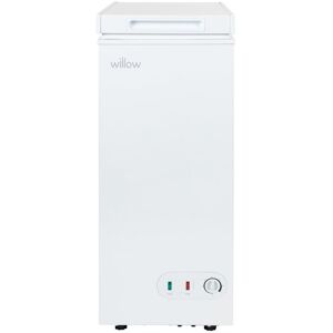 Willow WCF60W Slimline Freestanding 51L Chest Freezer in White White Willow WCF60W Slimline Freestanding 51L Chest Freezer in White White