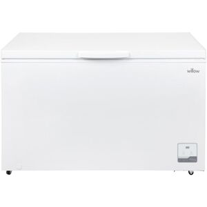 Willow Freestanding 400L Chest Freezer in White White Willow Freestanding 400L Chest Freezer in White White