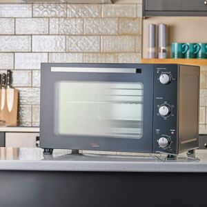 Cooks Professional 48L Mini Oven - Electric Multifunction Countertop Cooker 1500W in Black Black Cooks Professional 48L Mini Oven - Electric Multifunction Countertop Cooker 1500W in Black Black