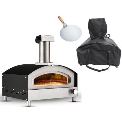 Haven Gas Powered 'Pizza Oven with Pizza Stone Base & Paddle' Black/Silver Multicolor Haven Gas Powered 'Pizza Oven with Pizza Stone Base & Paddle' Black/Silver Multicolor